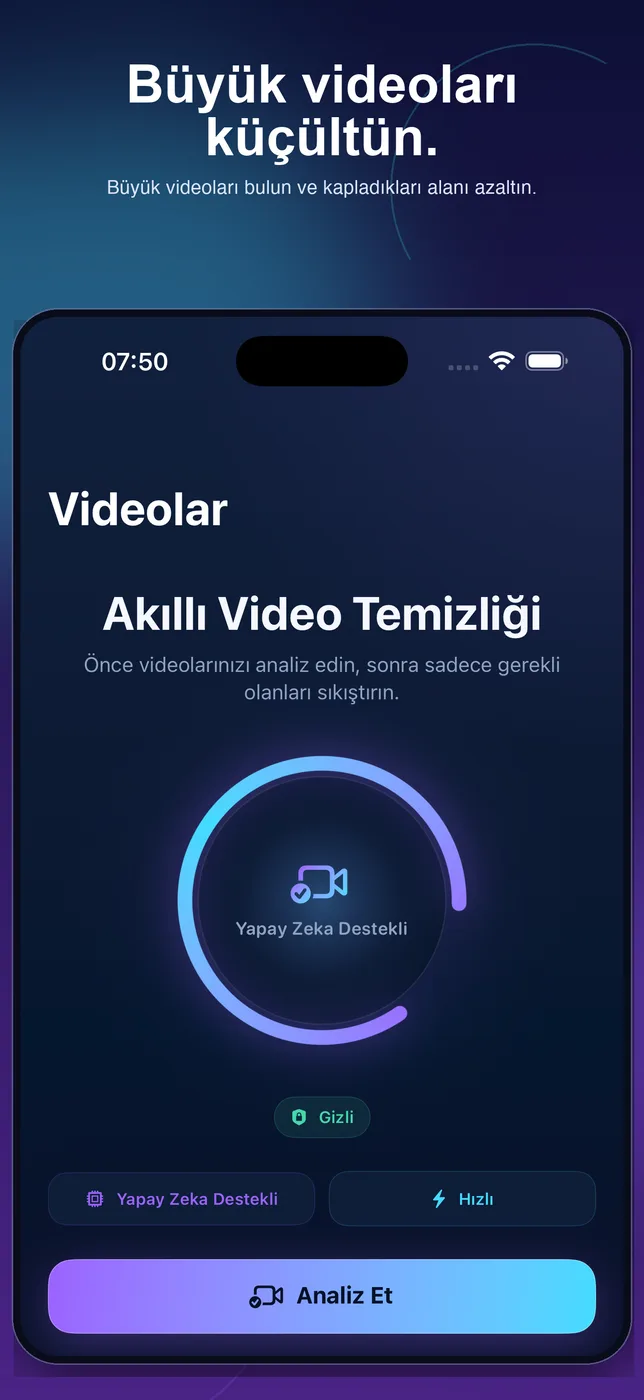 PuffClean büyük video temizleme